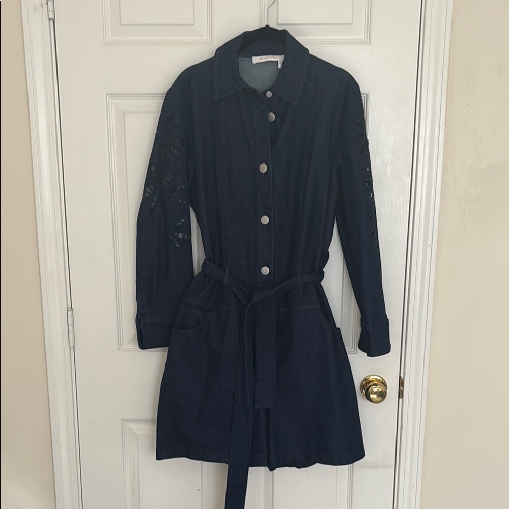 See By Chloe Dark Blue Denim Romper